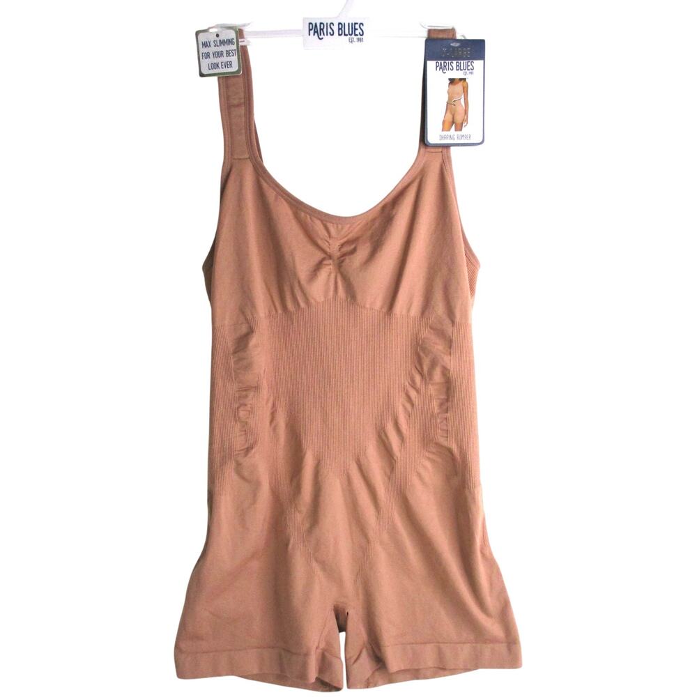 Nwt PARIS BLUES Shaping Romper Mocha Women's Sz XL